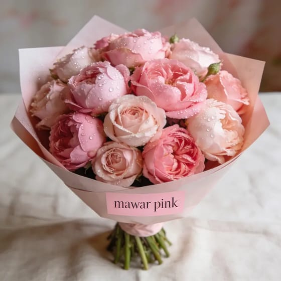 Bunga Segar Mawar Pink Tangkai