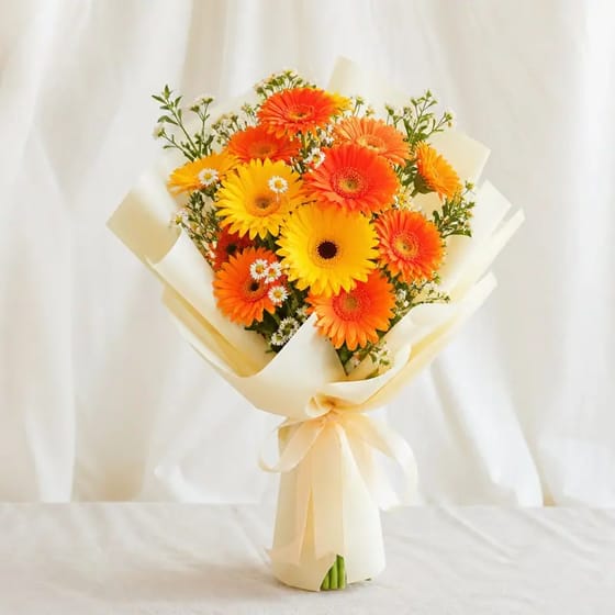 Buket Wisuda Gerbera Cerah