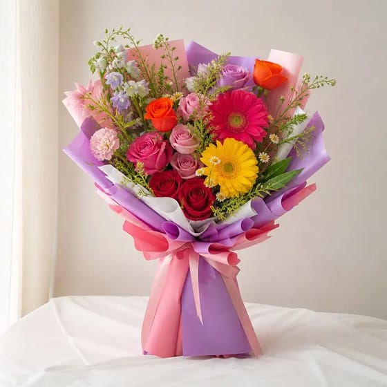 Buket Wisuda Campur Cerah
