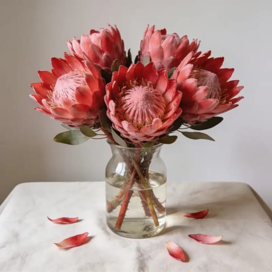 Karangan Bunga Protea Tropis
