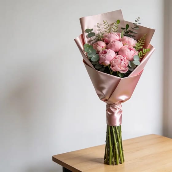 Buket Bunga Satin Look Peony