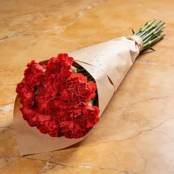 Buket Bunga Carnation Merah