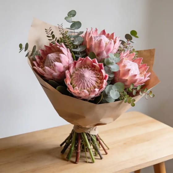 Buket Bunga Protea Blush