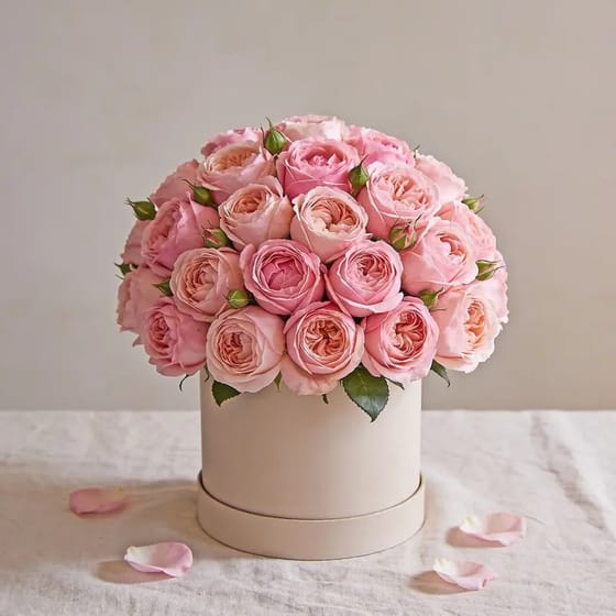 Bunga Segar Garden Rose Box