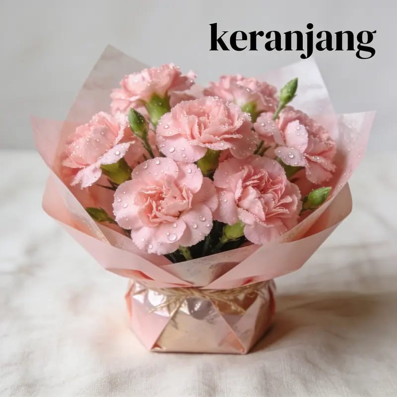 Karangan Bunga Carnation Lembut