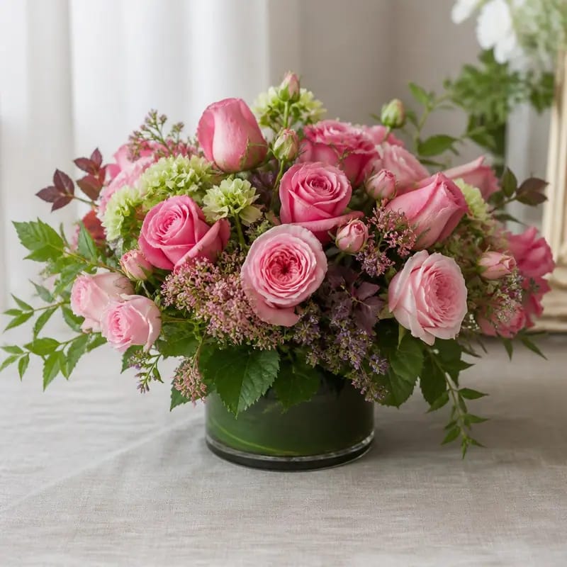 Bunga Ucapan Selamat Mawar Pink