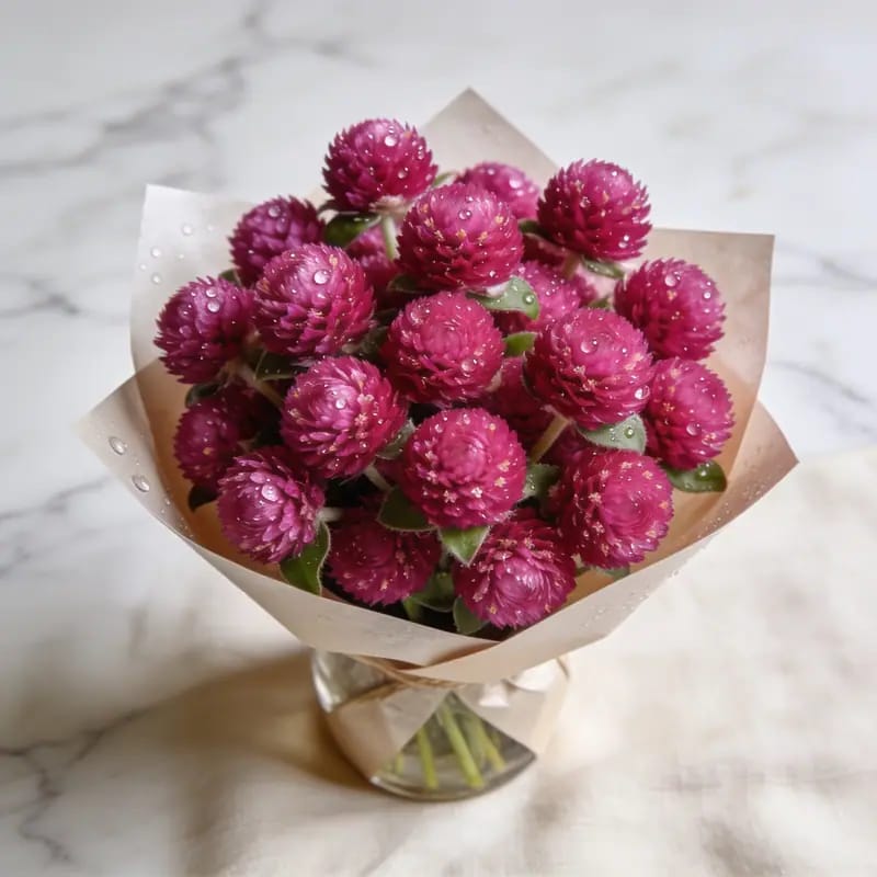 Karangan Bunga Gomphrena