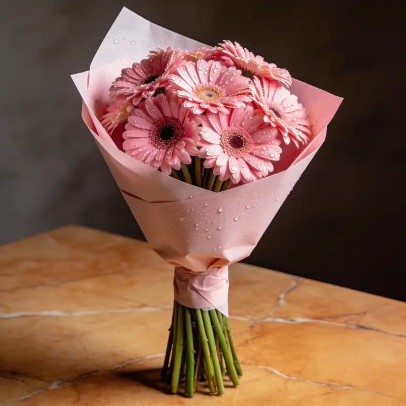 Buket Bunga Gerbera Pink