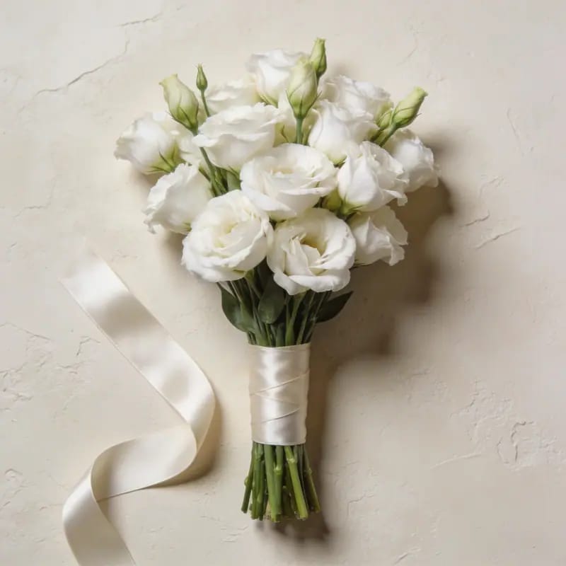 Bunga Segar Lisianthus Putih